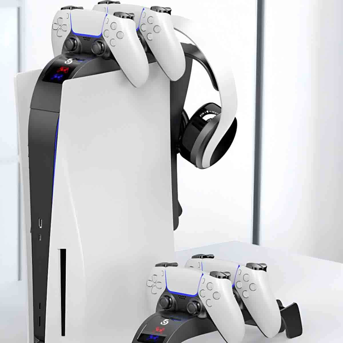 369 Rainbow Bridge Dual Charger for PlayStation 5 Controller