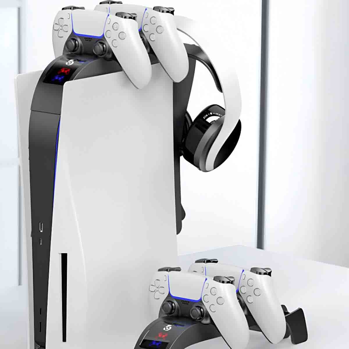 369 Rainbow Bridge Dual Charger for PlayStation 5 Controller