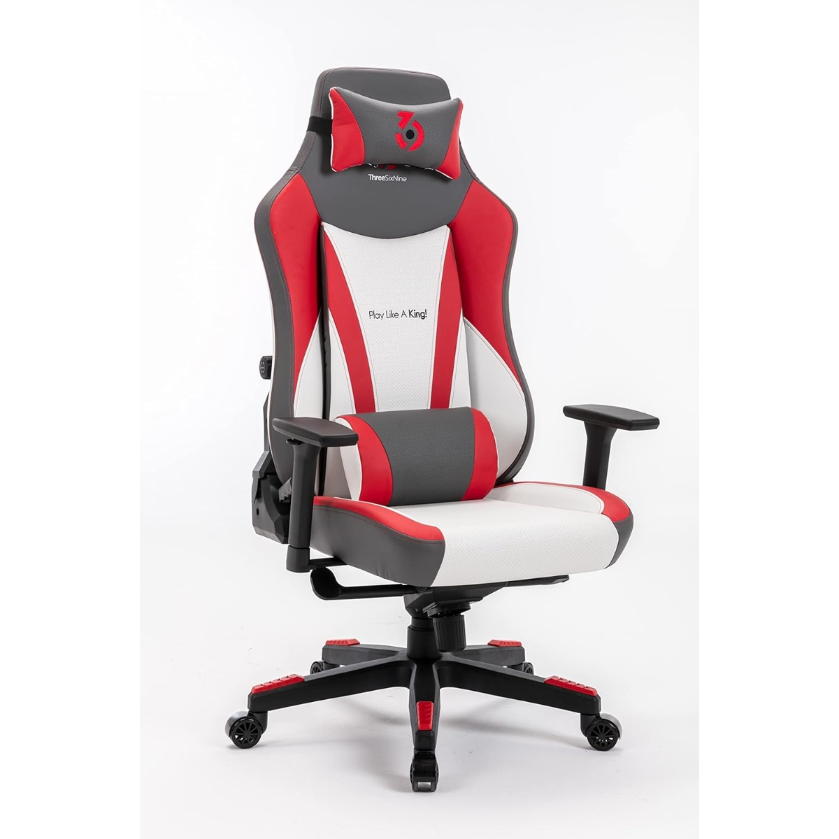 369 Red/White Adjustable K4 Gaming Chair