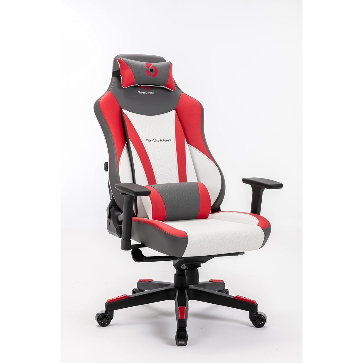 369 Red/White Adjustable K4 Gaming Chair