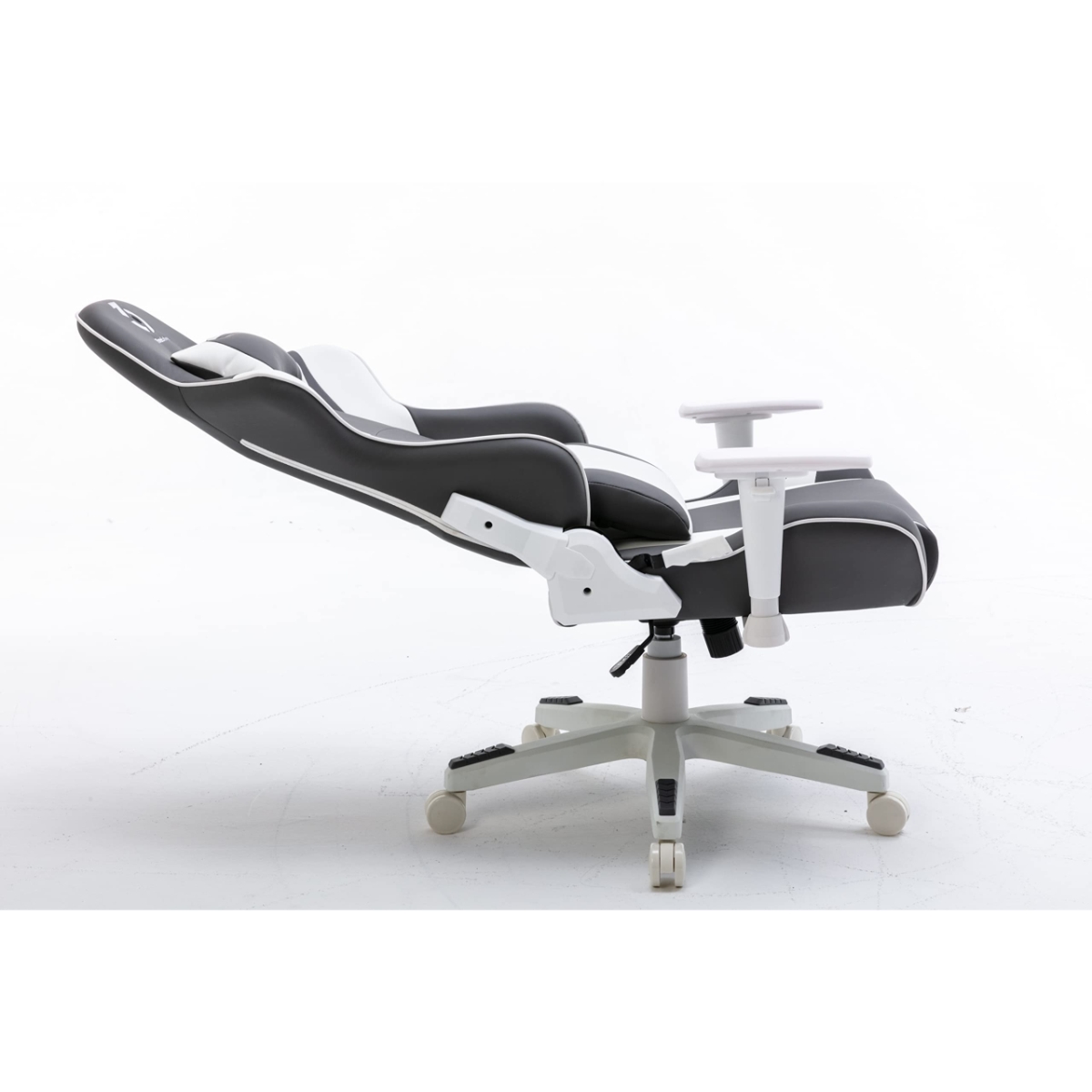 369 كرسي ألعاب قابل للتعديل موديل K2 باللونين الأبيض والرمادي