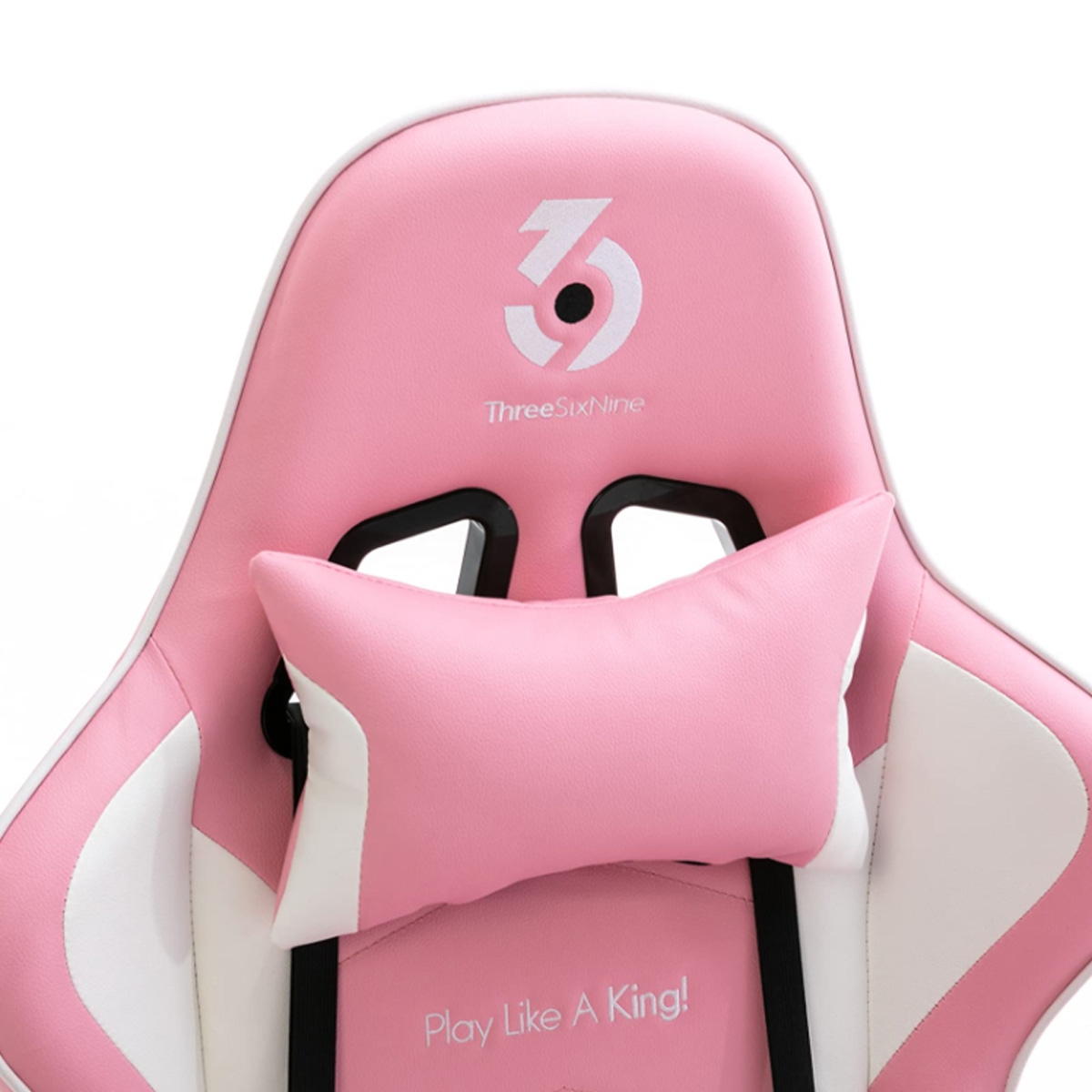 369 White/Pink Adjustable K1 Gaming Chair