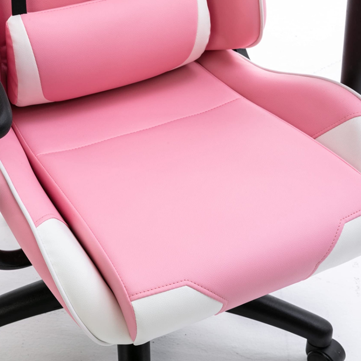 369 White/Pink Adjustable K1 Gaming Chair