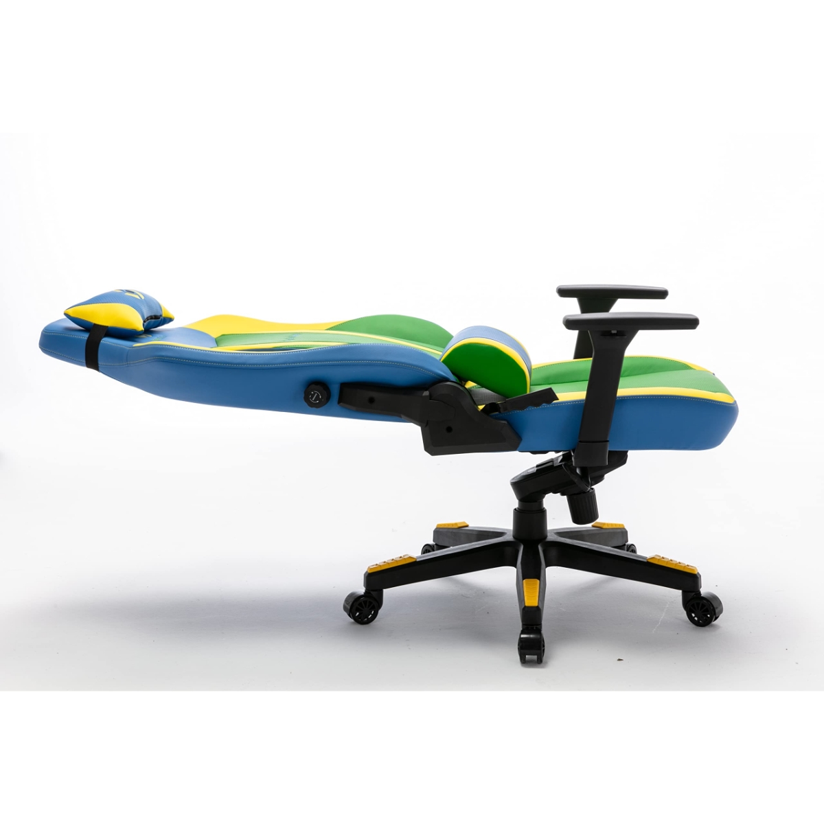 369 Yellow/Blue Adjustable K4 Gaming Chair