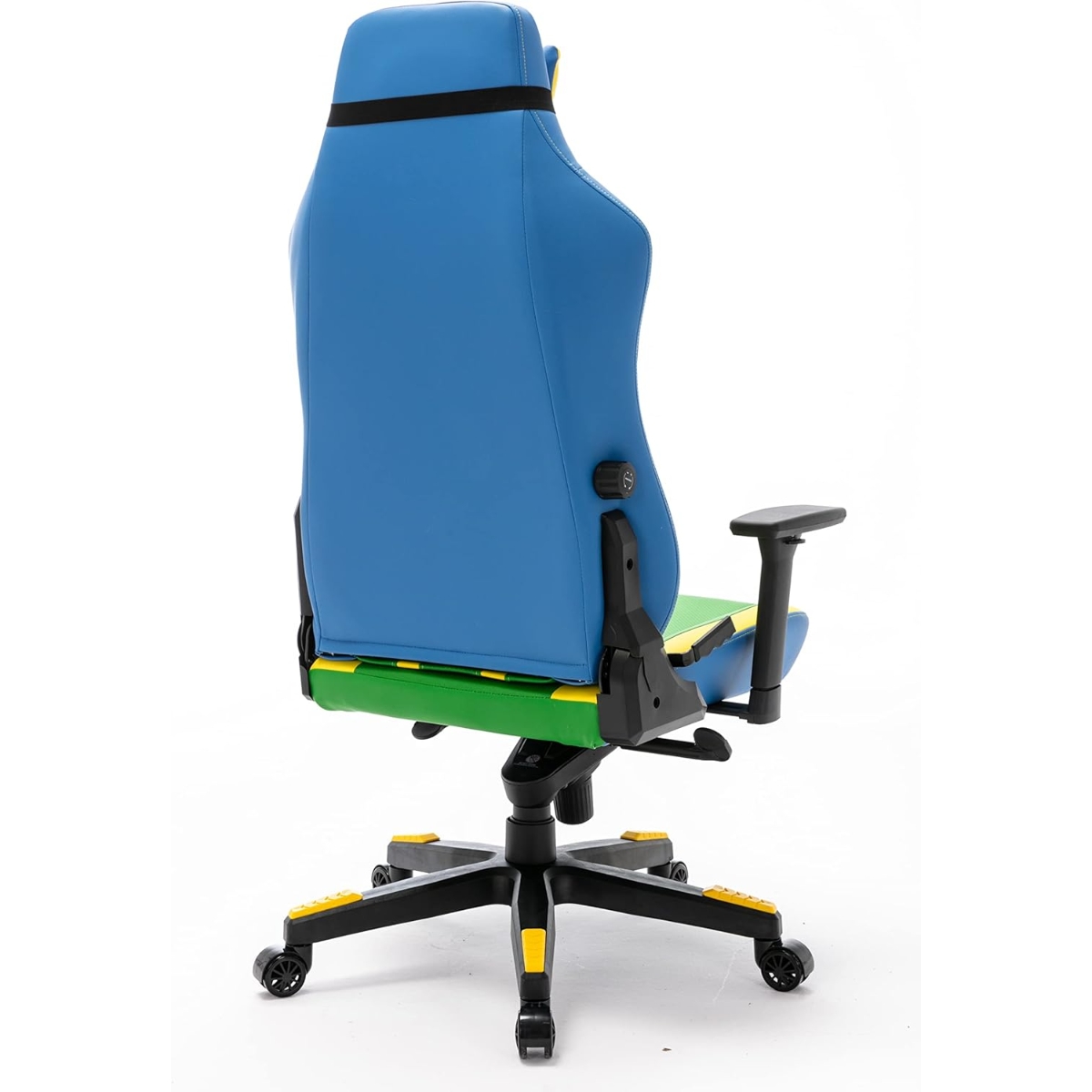 369 Yellow/Blue Adjustable K4 Gaming Chair