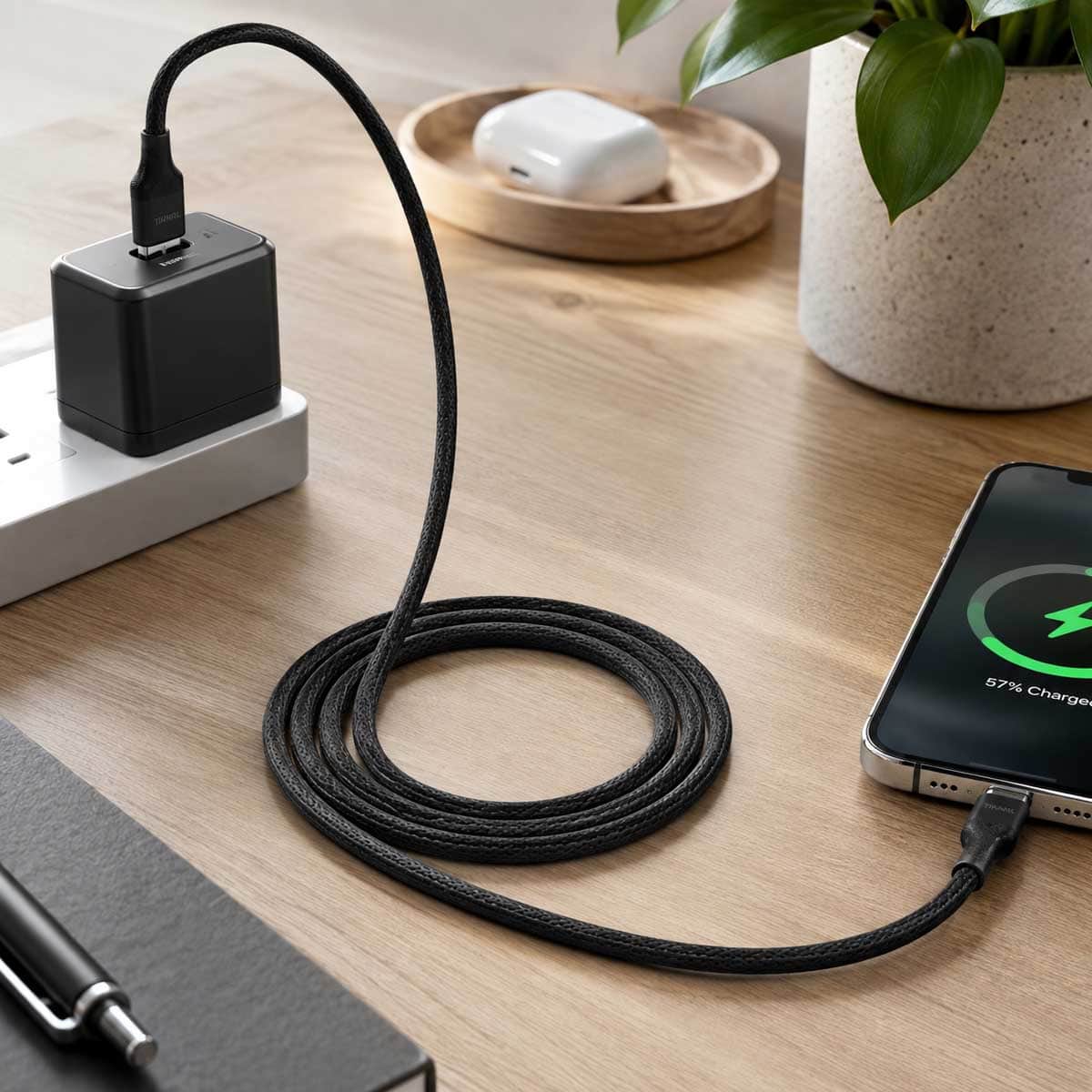 تيكنال كابل USB-A إلى USB-C بطول 1 متر وقدرة 2.4A