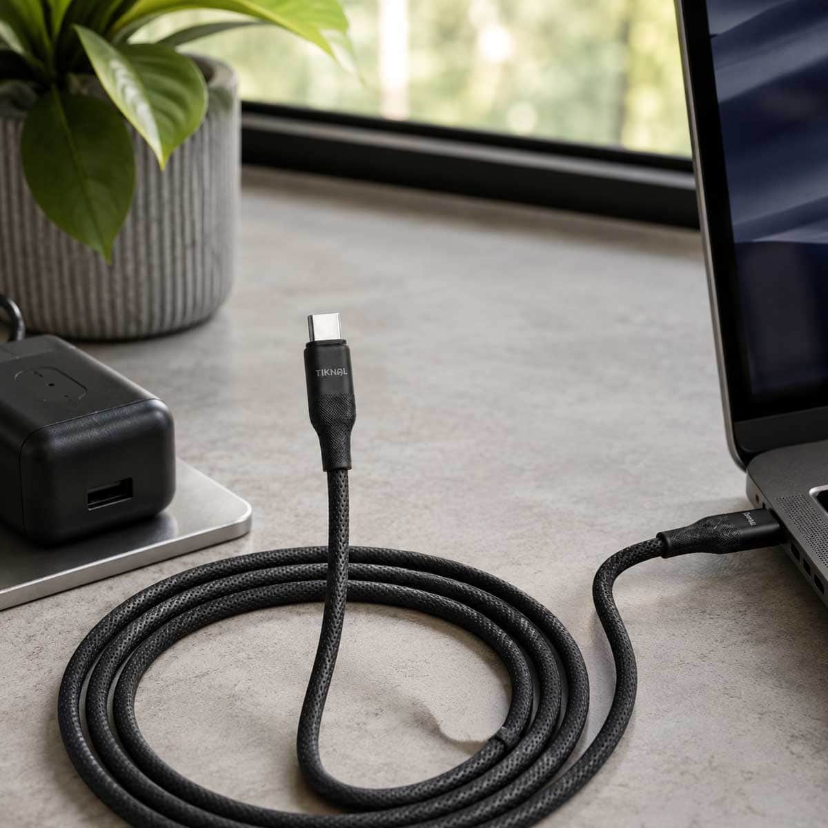 تيكنال كابل USB-C إلى USB-C بطول 1 متر وقدرة 2.4A