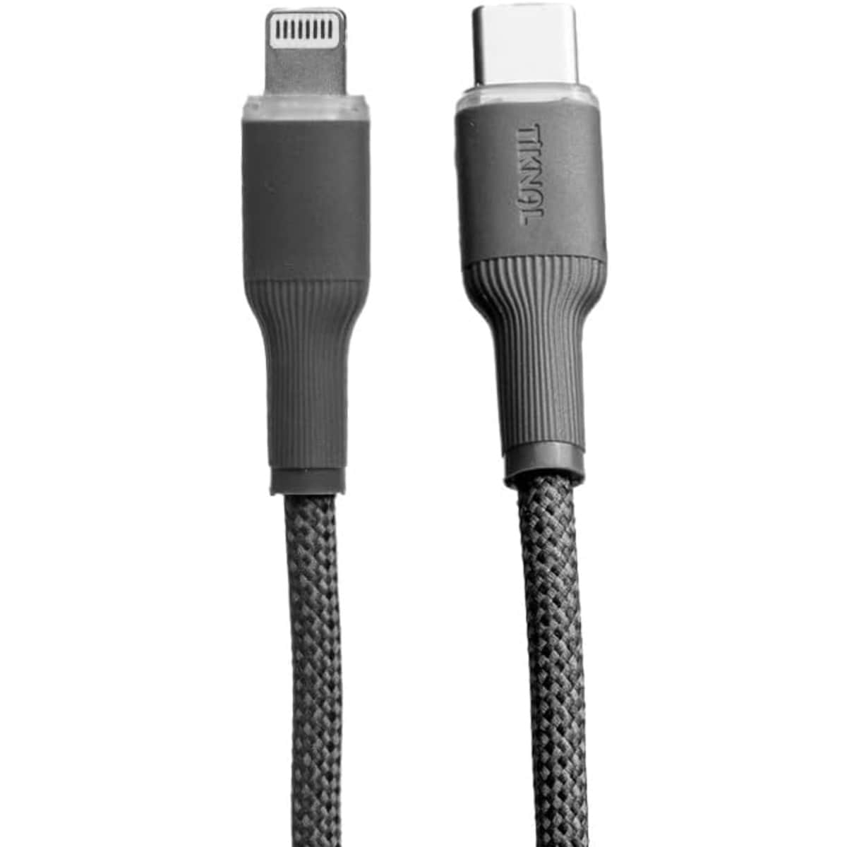 تيكنال كابل USB-C إلى لايتنينج مضفر بالنايلون بطول 2 متر، رمادي