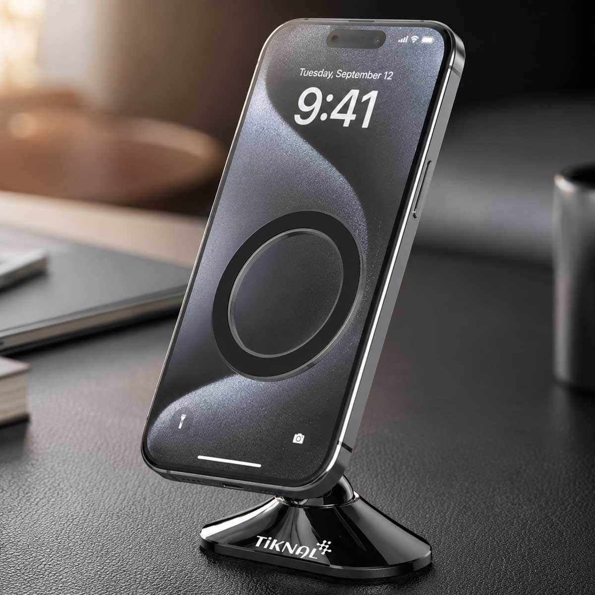Tiknal 360° Rotating Foldable Metal Magnetic Phone Mount
