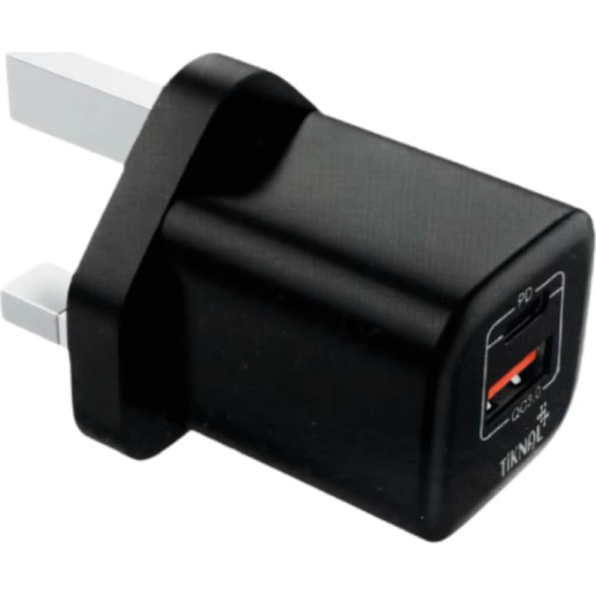 Tiknal 36W Dual-Port PD USB-C + USB-A Wall Charger