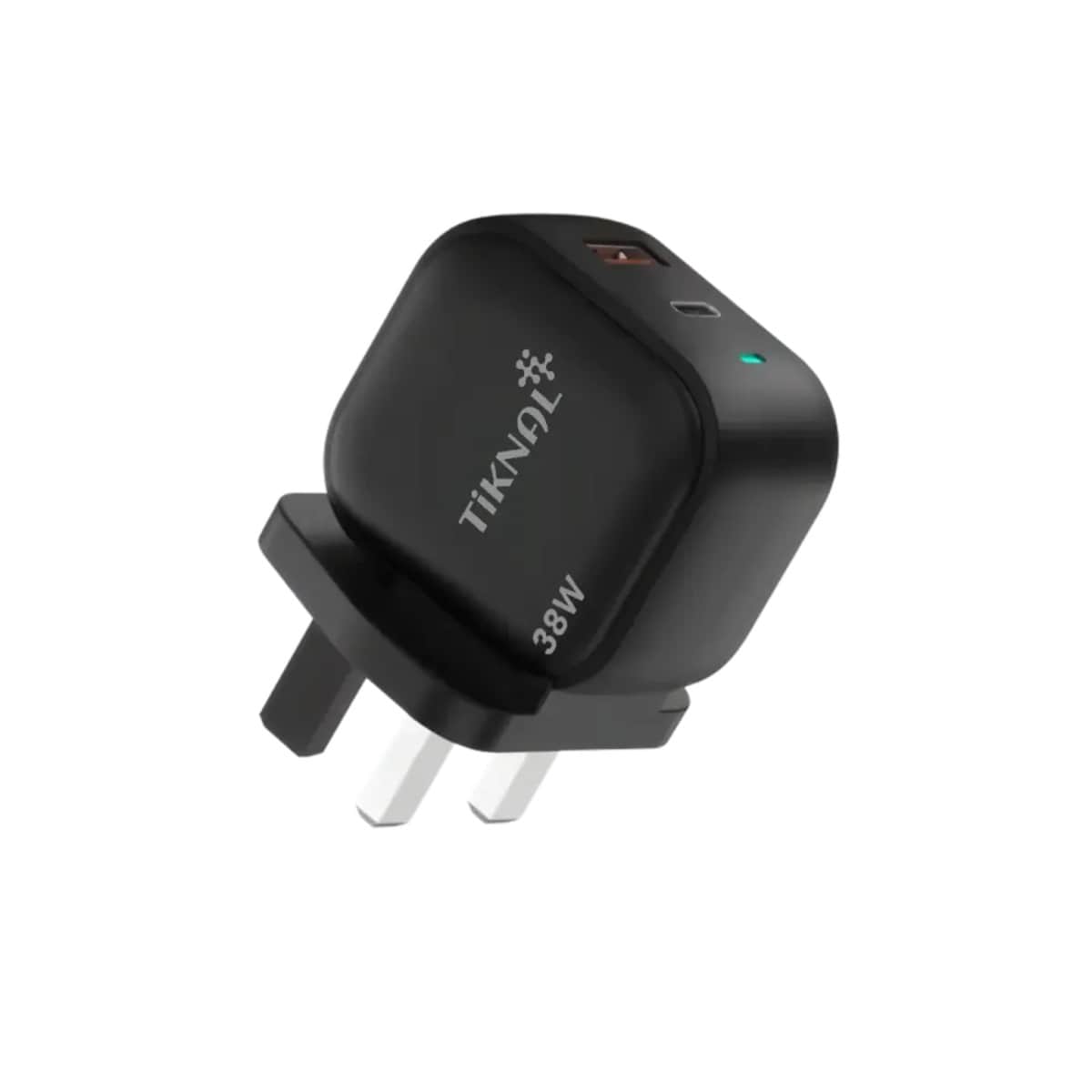 Tiknal 38W Dual-Port PD USB-C + USB-A Home Wall Charger