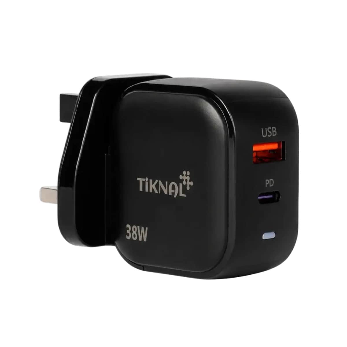 Tiknal 38W Dual-Port PD USB-C + USB-A Home Wall Charger