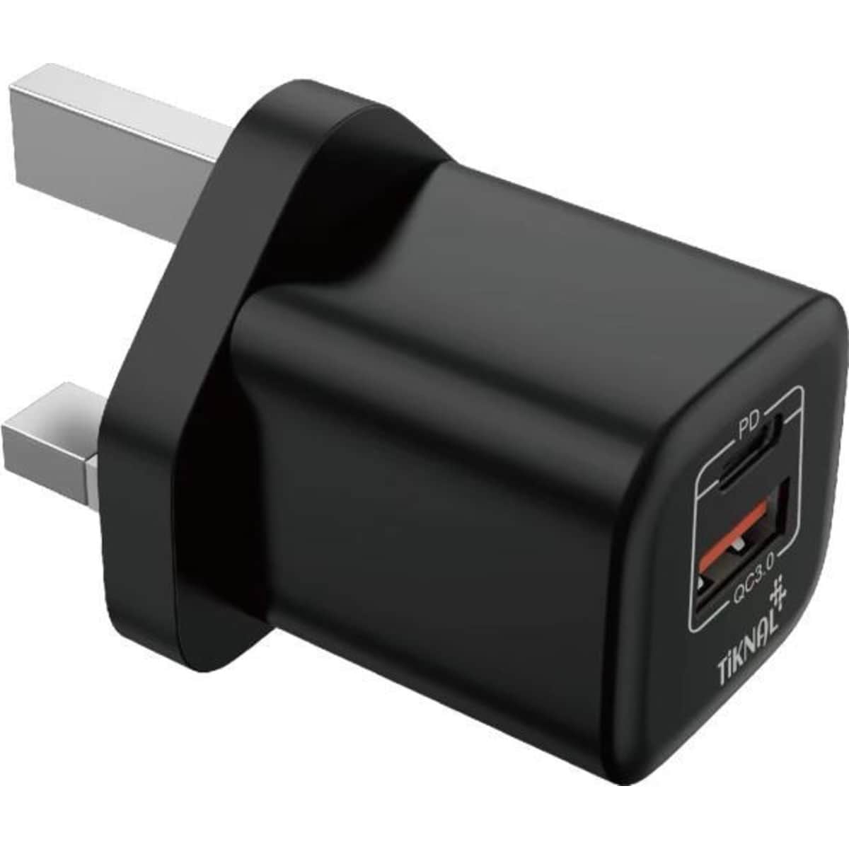 Tiknal 38W Dual-Port PD USB-C + USB-A Wall Charger