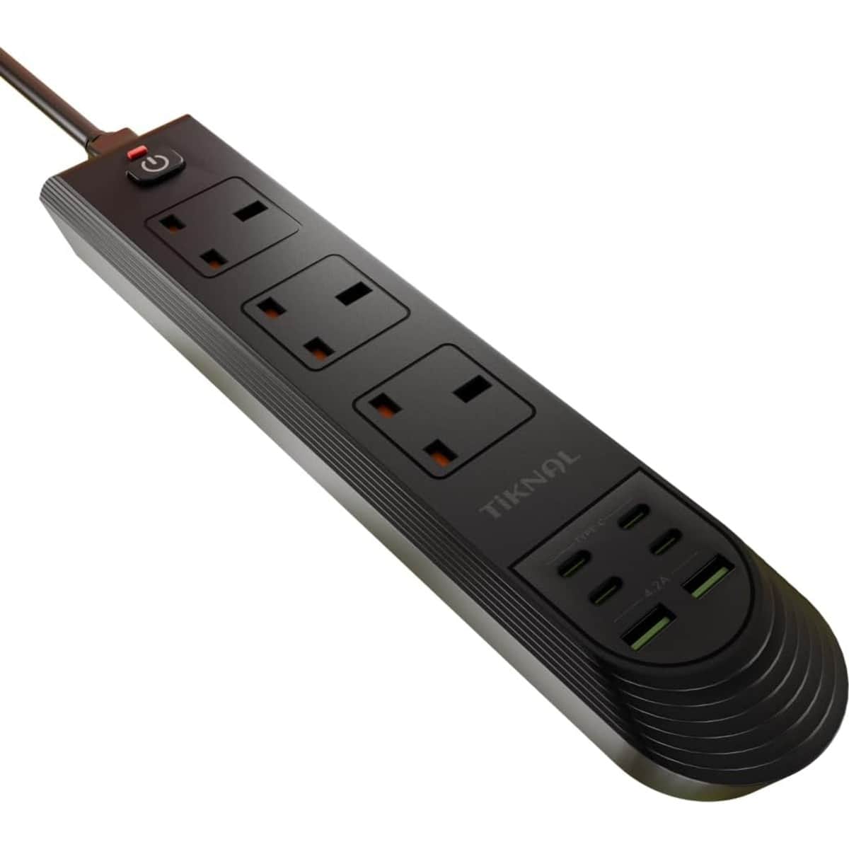 تيكنال مشترك كهربائي بقدرة 3250W مع 3 مقابس و4 منافذ USB