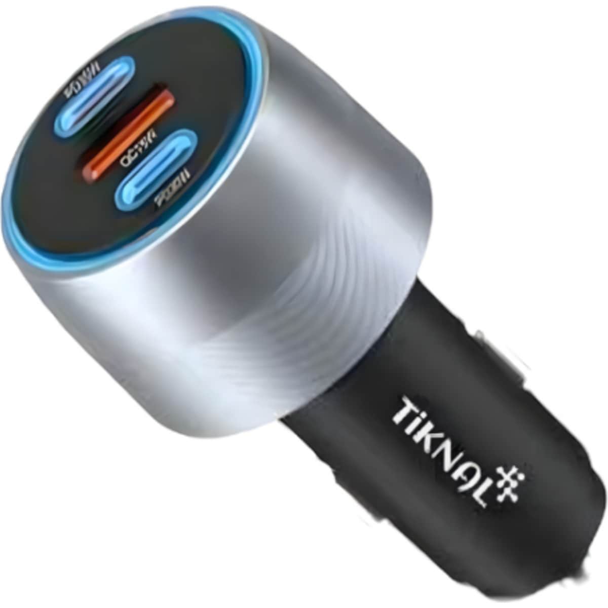 Tiknal 65W 3-Port PD35W + PD30W + QC18W Car Charger