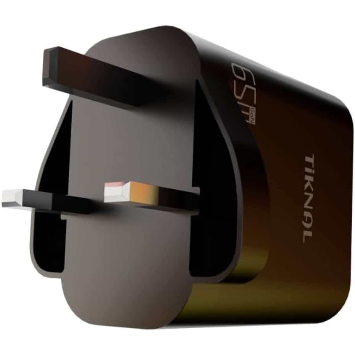 Tiknal 65W TK-H102 3-Port Dual USB-C + USB-A GaN Wall Charger