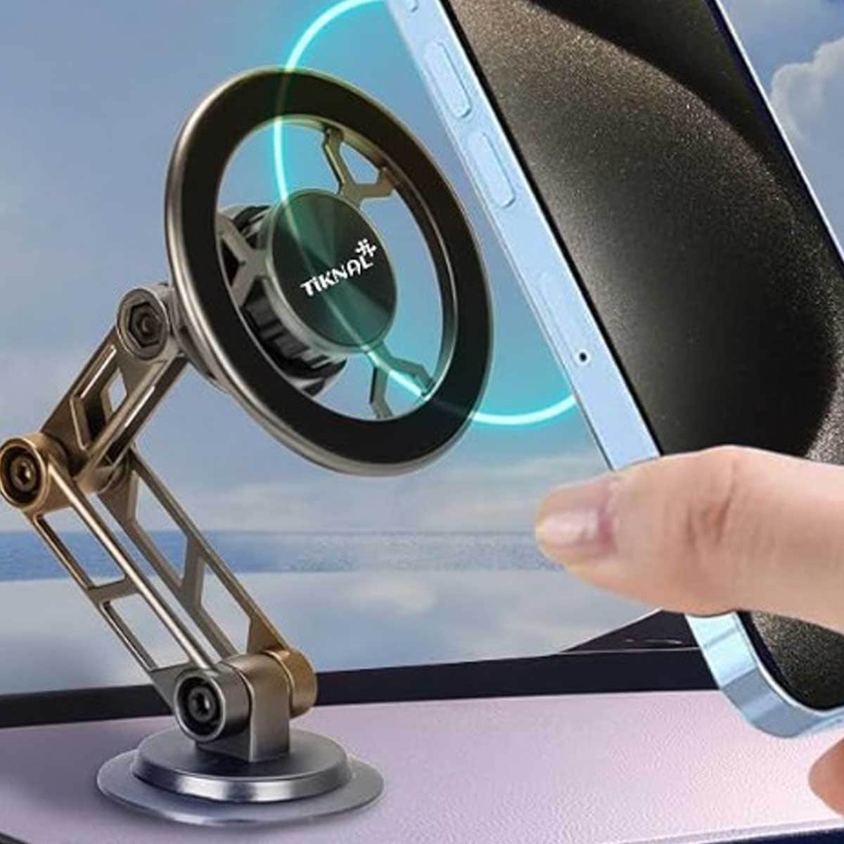 Tiknal Black 360° Adjustable MagSafe Car Phone Mount