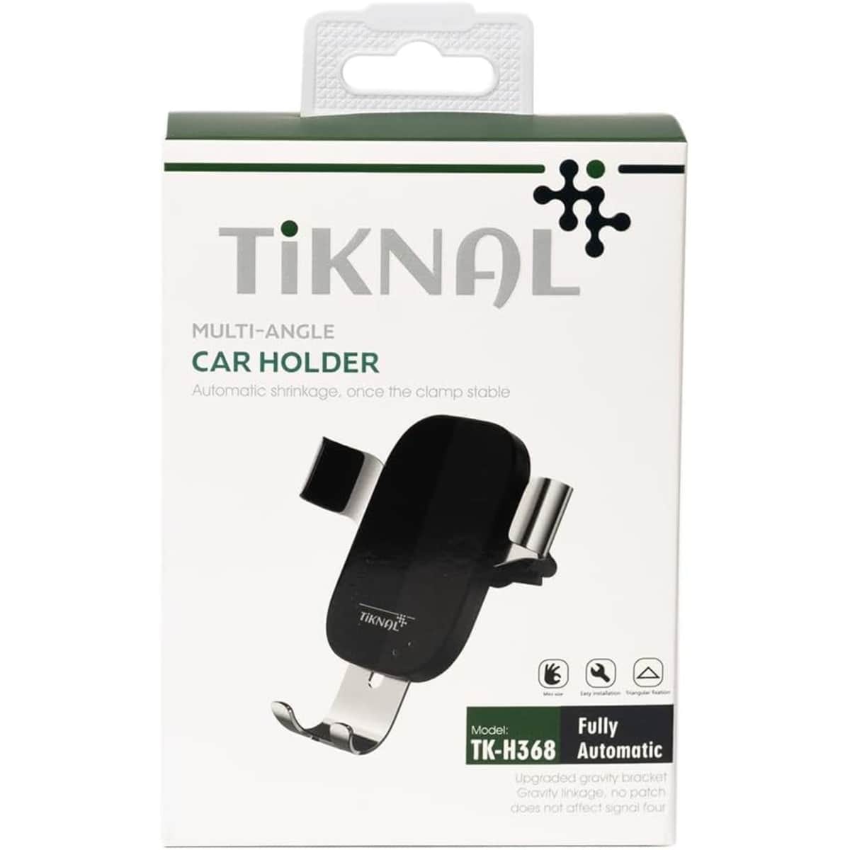 Tiknal Black 360° Gravity Auto-Clamp Car Phone Mount