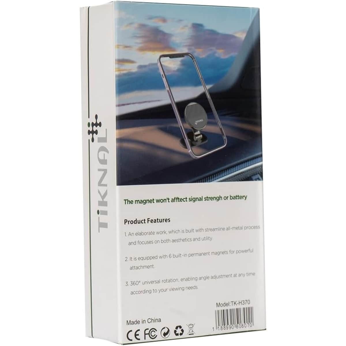Tiknal Black 360° Magnetic Car Dashboard Mount