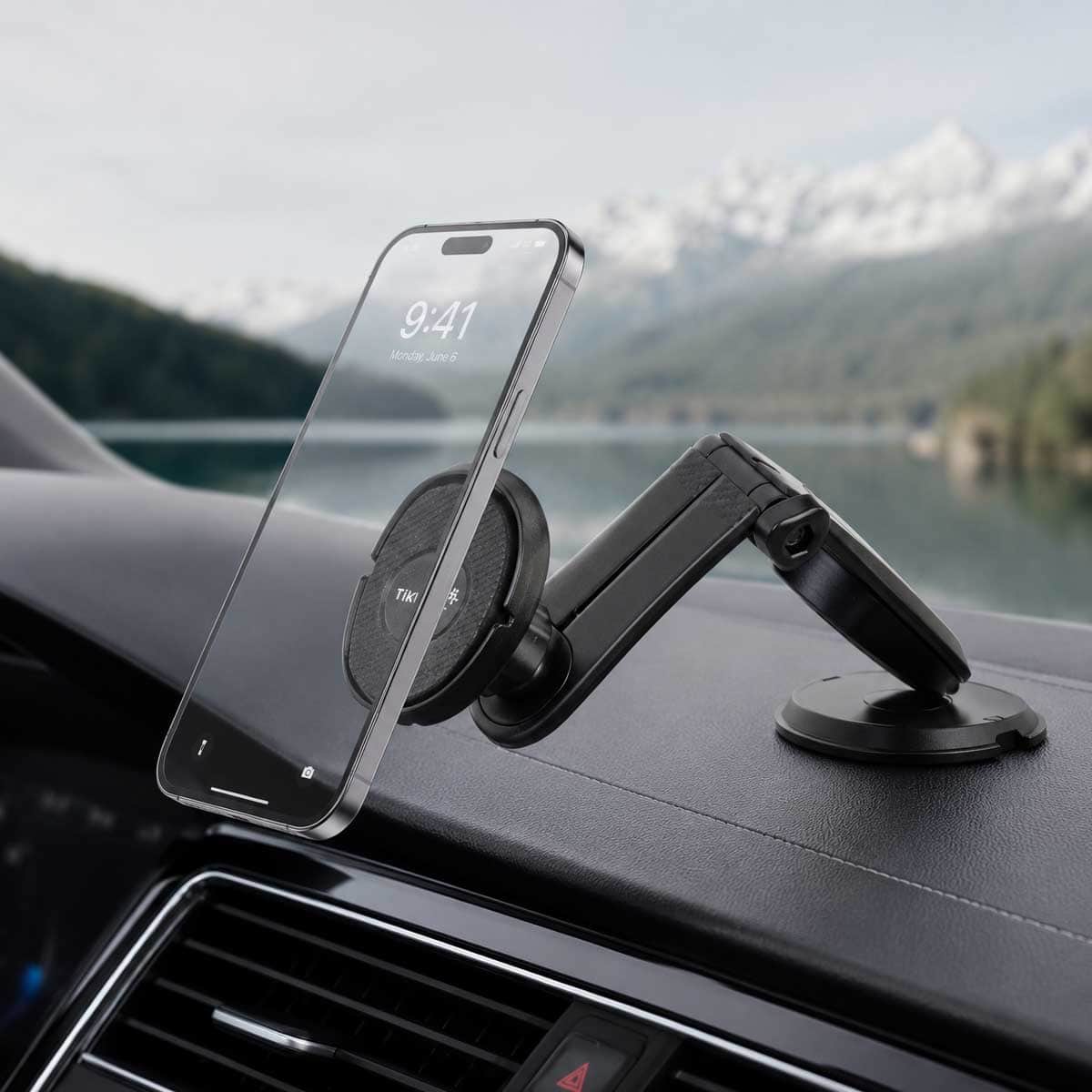 Tiknal Black MagSafe Magnetic Car Phone Mount