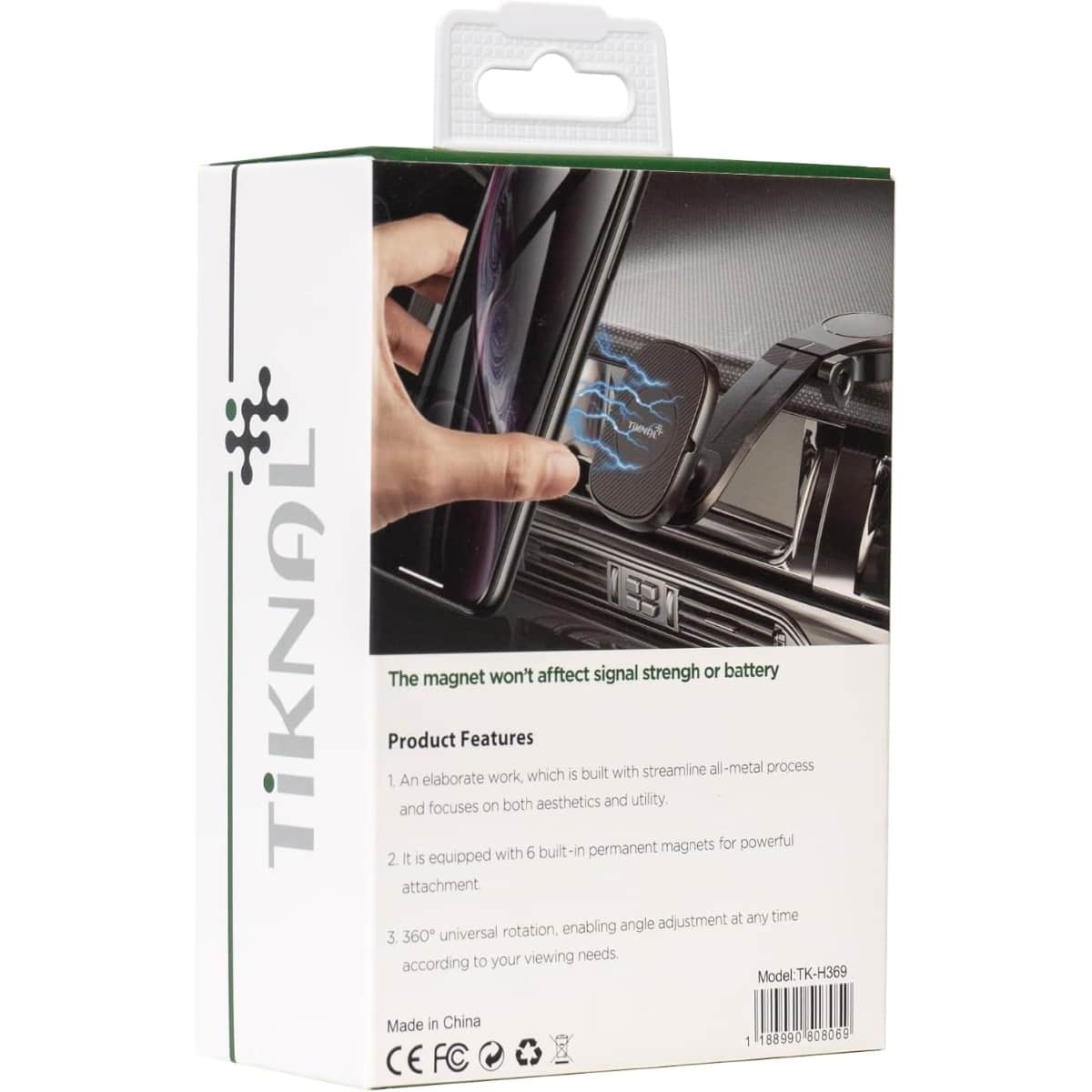 Tiknal Black MagSafe Magnetic Car Phone Mount