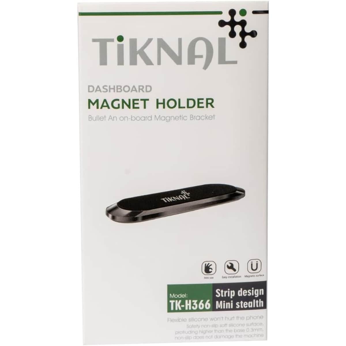 Tiknal Black Ultra-Slim Magnetic Dashboard Phone Mount
