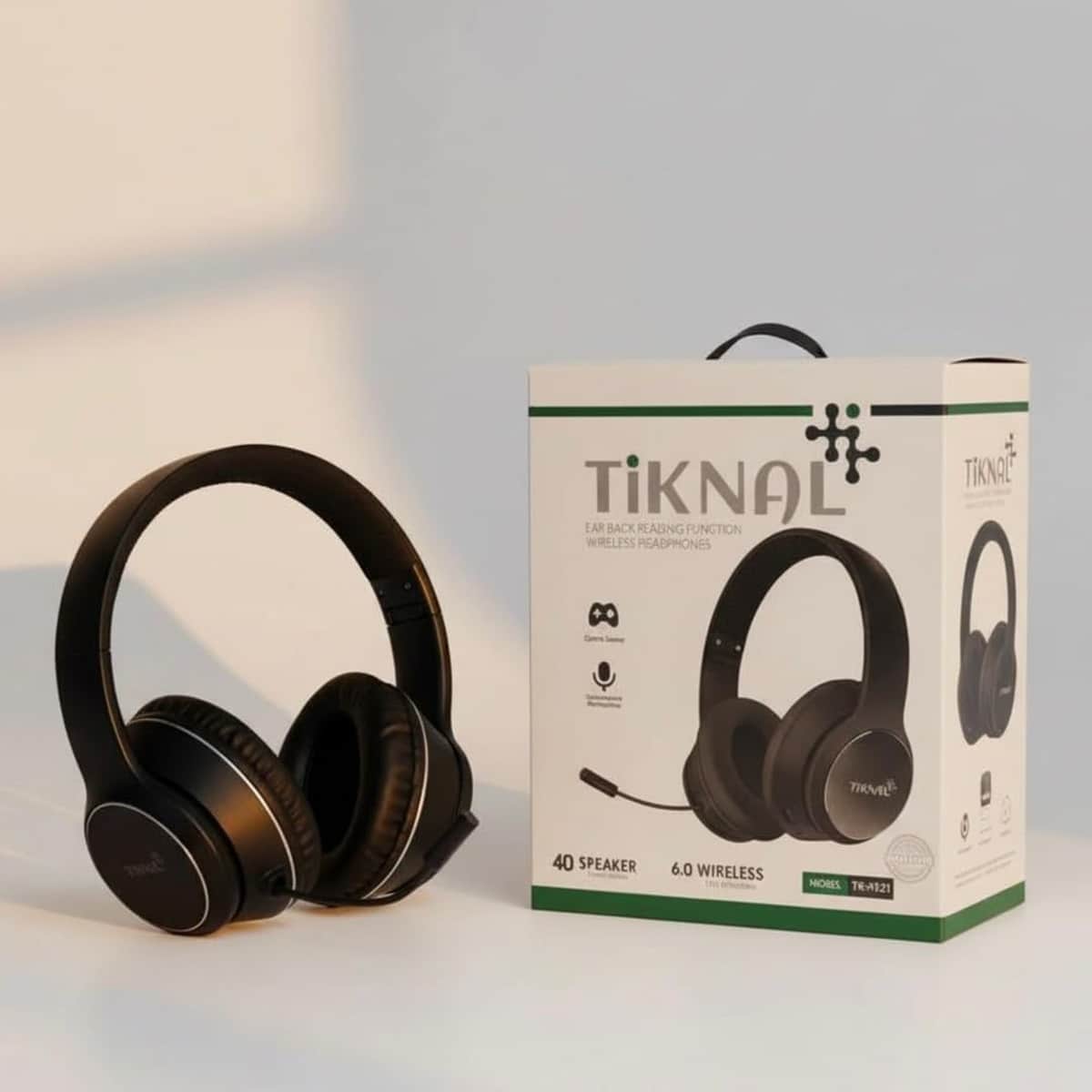 Tiknal Bluetooth Over Ear Wireless Gaming Headset