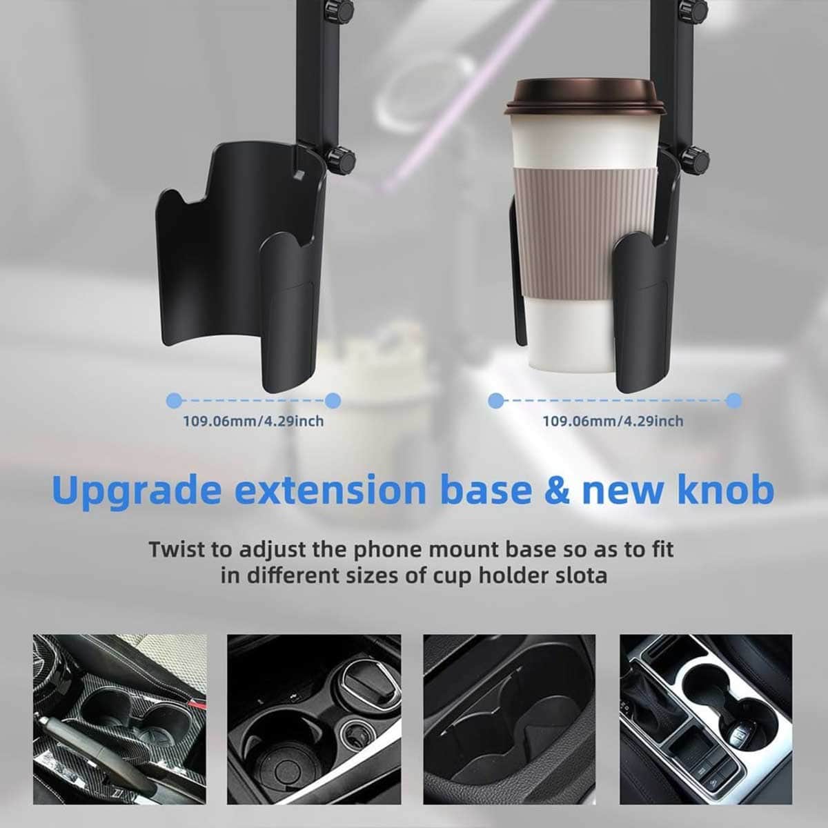 Tiknal TK-H108 Magnetic Car Cup Holder Phone Mount