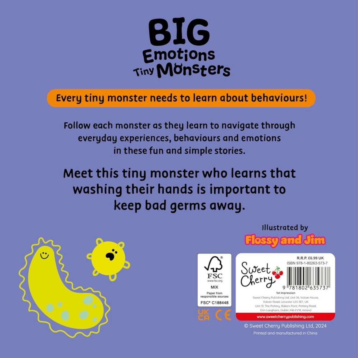 Tiny Monsters Wash Their Hands: 5 تأليف سويت تشيري للنشر - 28 نوفمبر 2024