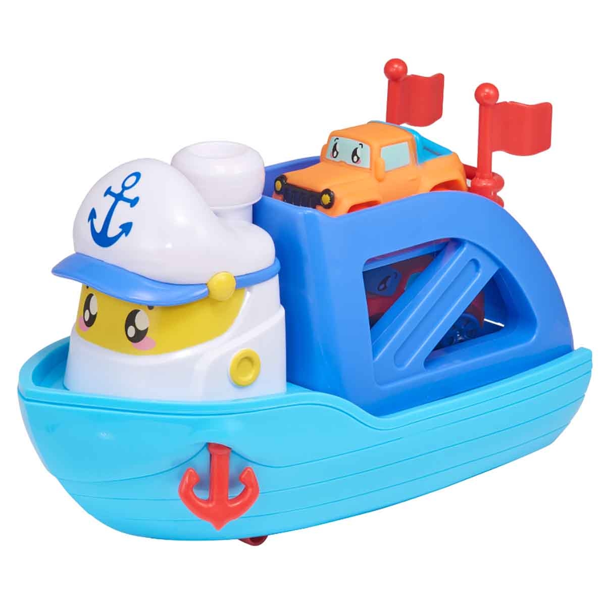 Teamsterz Tiny Tumblers Ferry Boat & 2 Cars Playset Toddler, 0-2 Years