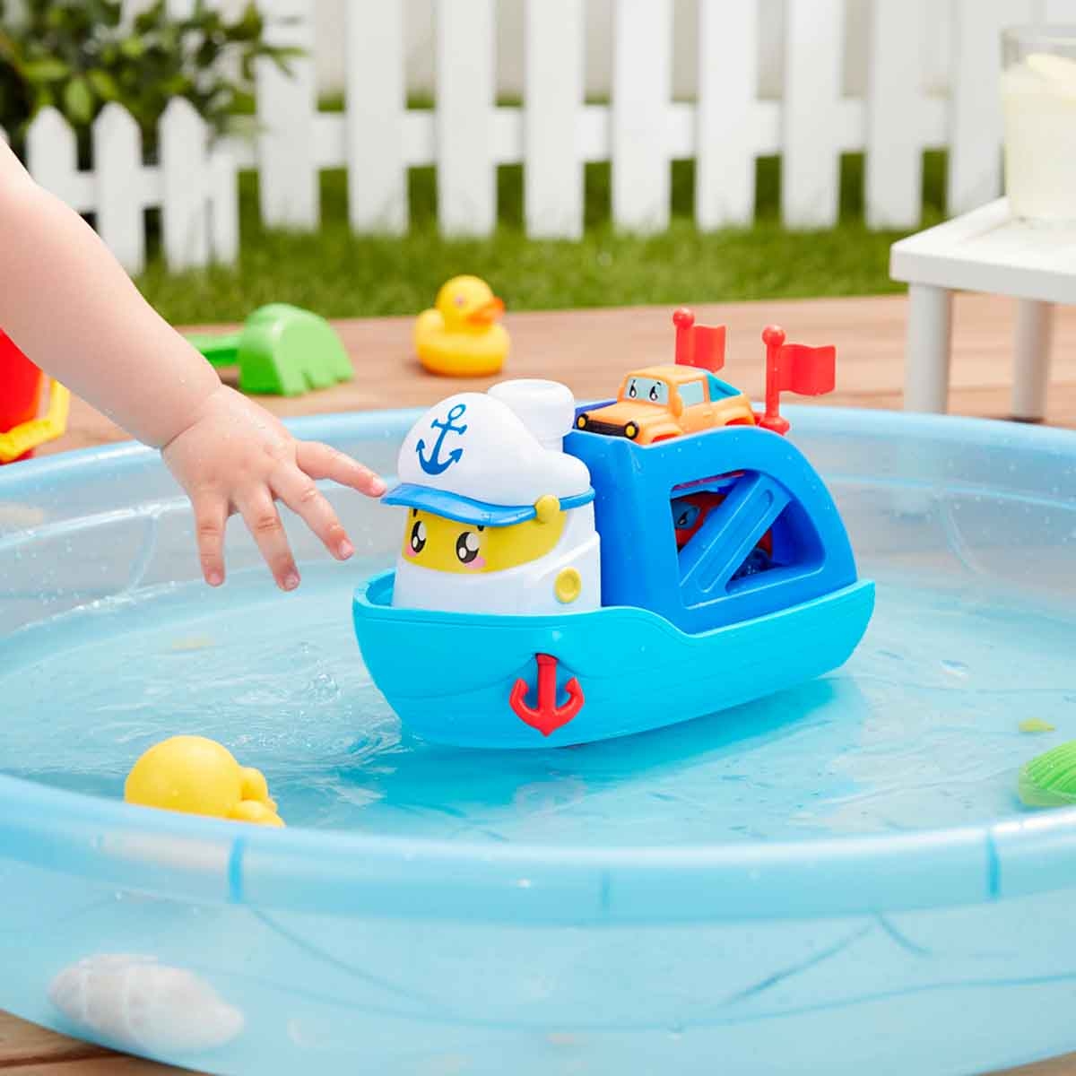 Teamsterz Tiny Tumblers Ferry Boat & 2 Cars Playset Toddler, 0-2 Years