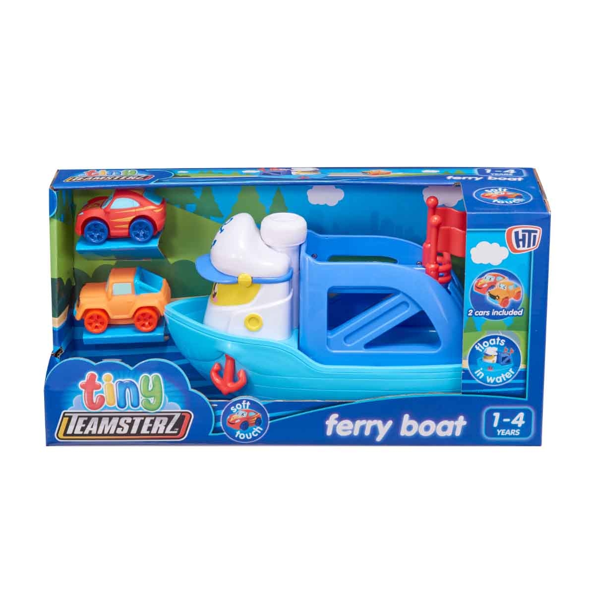 Teamsterz Tiny Tumblers Ferry Boat & 2 Cars Playset Toddler, 0-2 Years