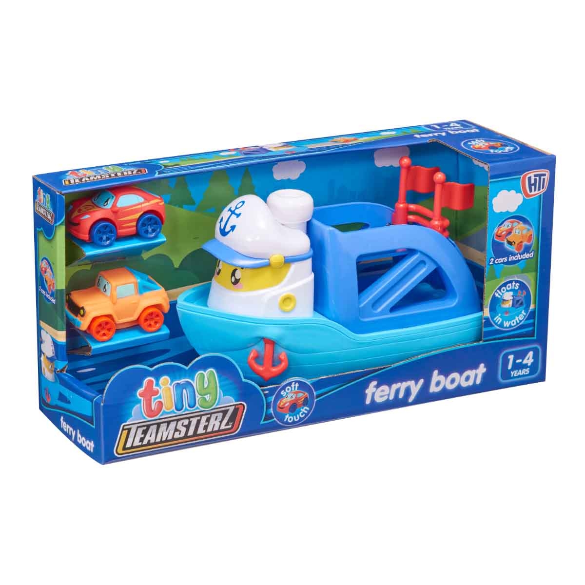 Teamsterz Tiny Tumblers Ferry Boat & 2 Cars Playset Toddler, 0-2 Years