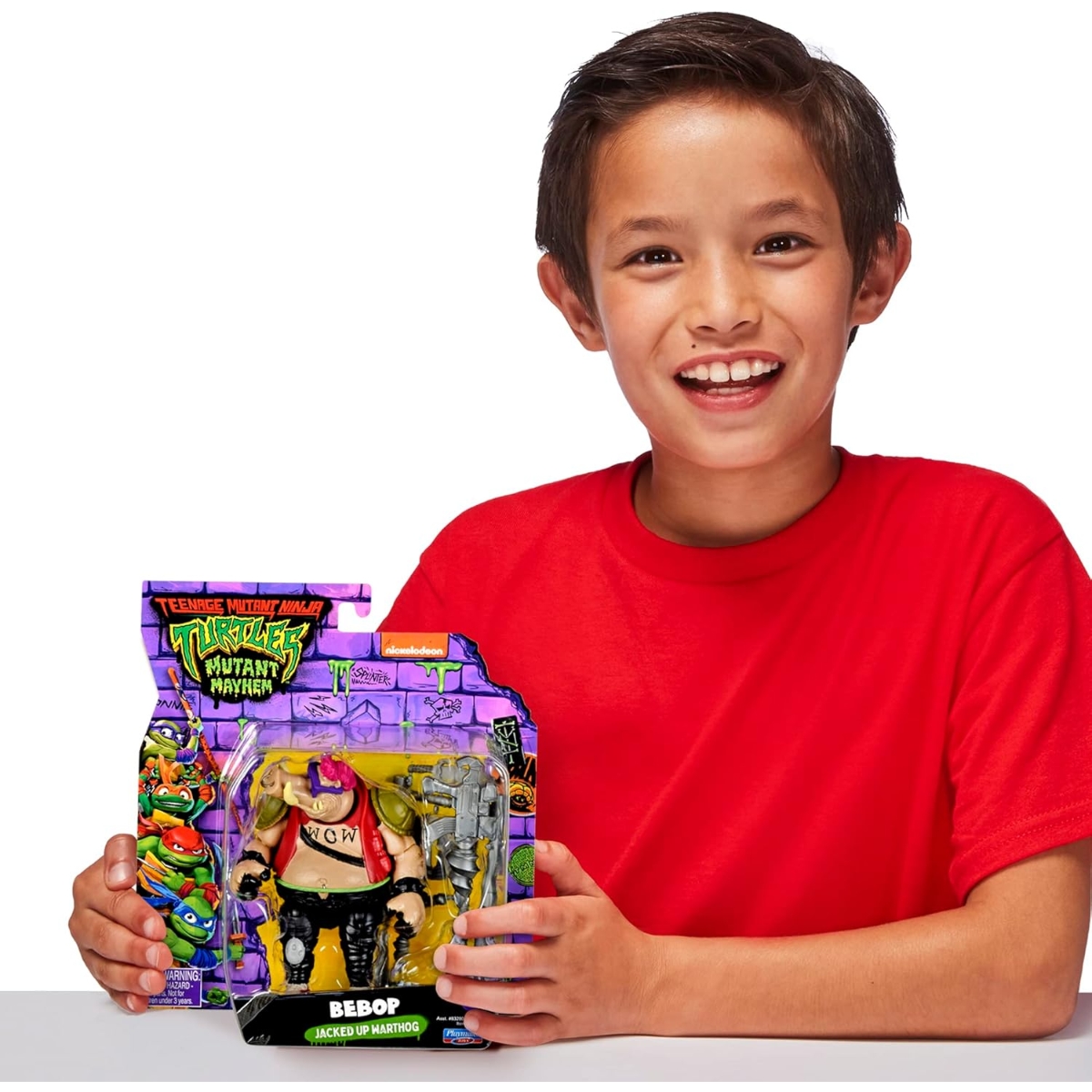 TMNT 4.5" Bebop Jacked Up Warthog Action Figure Unisex, 5-7 Years