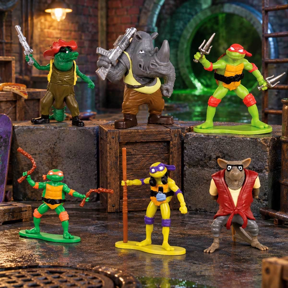 TMNT Mutant Mayhem Assorted Mini Figure Unisex, 3-4 Years