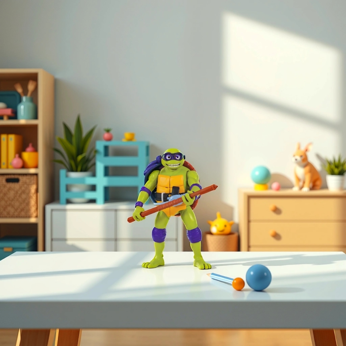 TMNT Ninja Shouts Donatello Action Figure Unisex, 5-7 Years