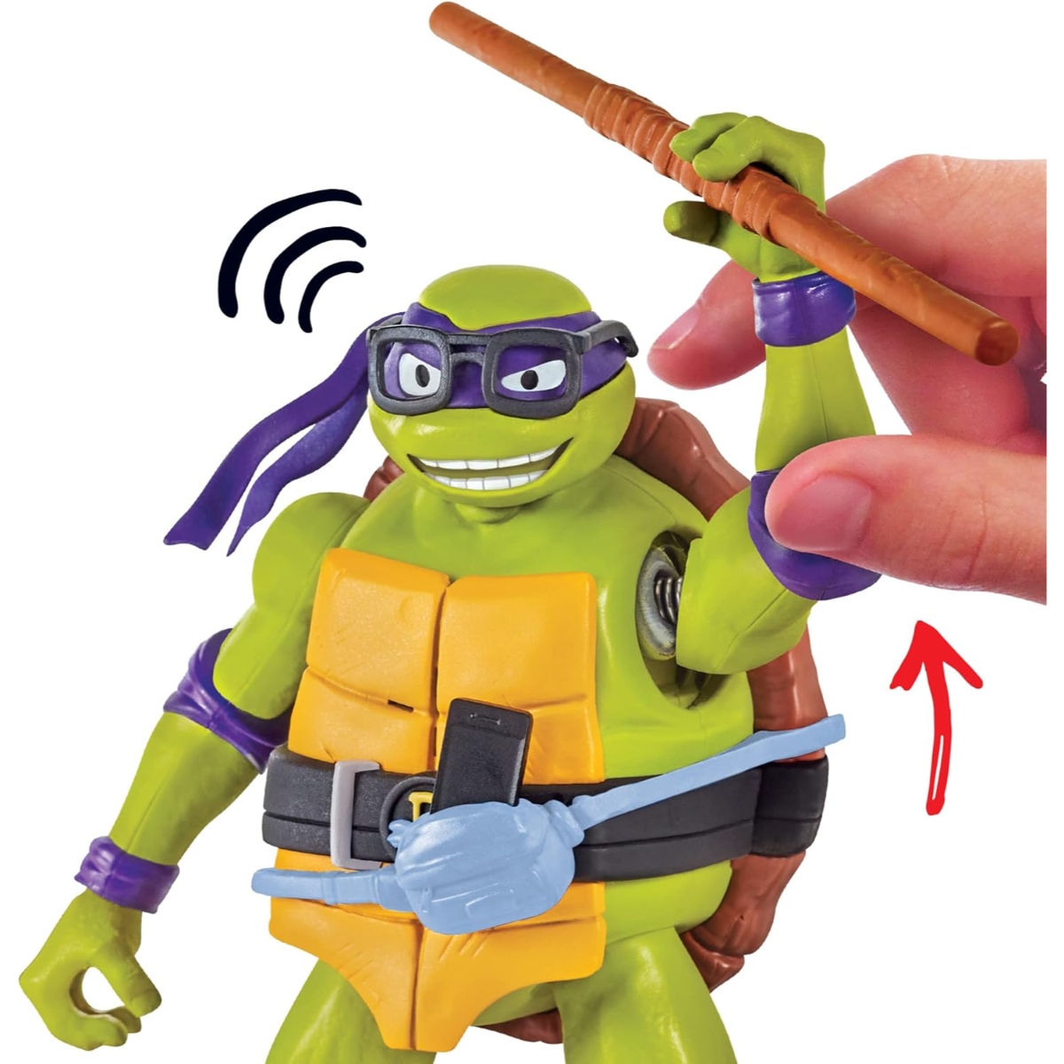 TMNT Ninja Shouts Donatello Action Figure Unisex, 5-7 Years