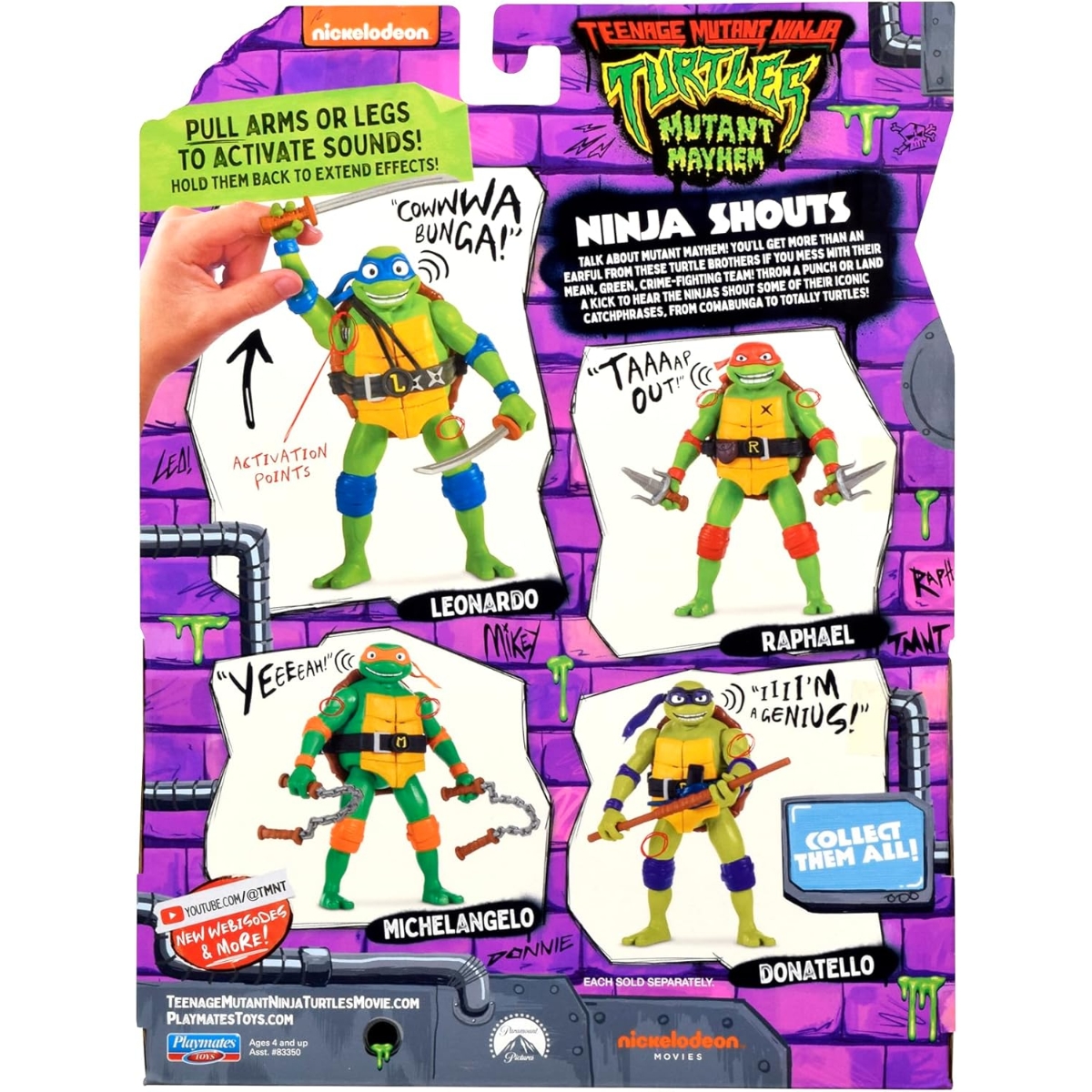 TMNT Ninja Shouts Donatello Action Figure Unisex, 5-7 Years