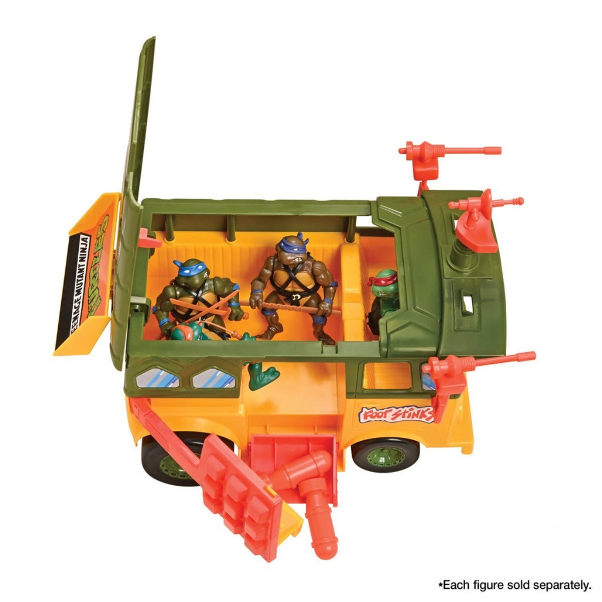 TMNT Ninja Turtles Original Party Wagon Playset Unisex, 5-7 Years