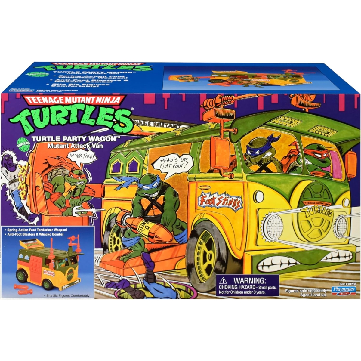 TMNT Ninja Turtles Original Party Wagon Playset Unisex, 5-7 Years