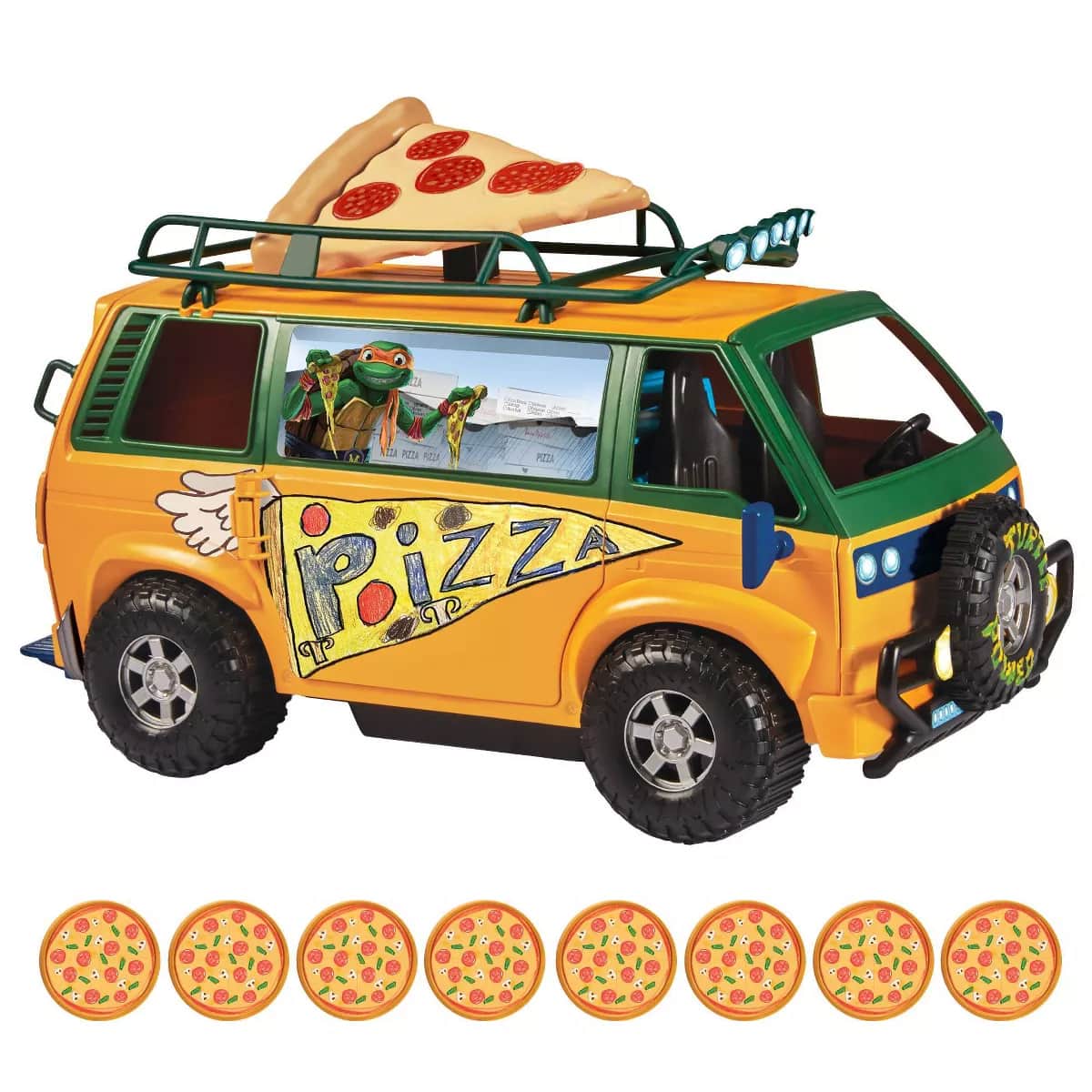 TMNT Pizza Fire Delivery Van Playset Unisex, 5-7 Years