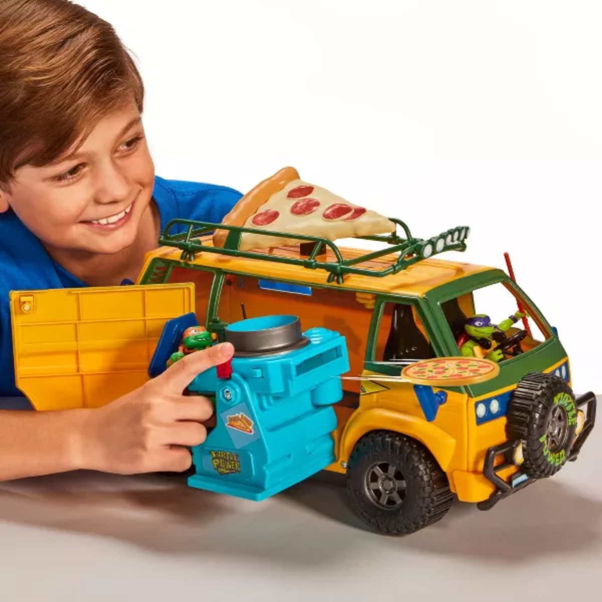 TMNT Pizza Fire Delivery Van Playset Unisex, 5-7 Years