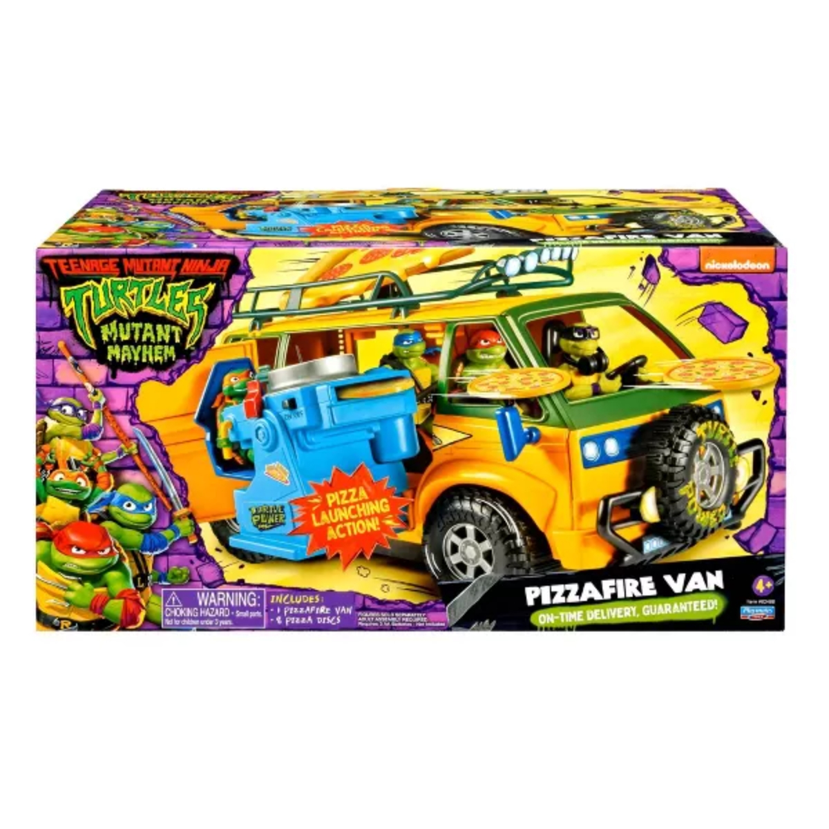 TMNT Pizza Fire Delivery Van Playset Unisex, 5-7 Years