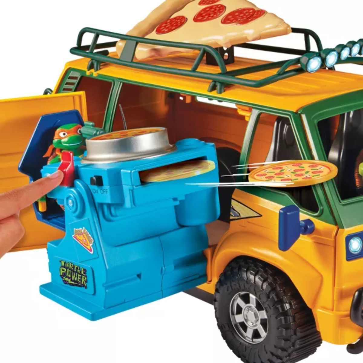 TMNT Pizza Fire Delivery Van Playset Unisex, 5-7 Years