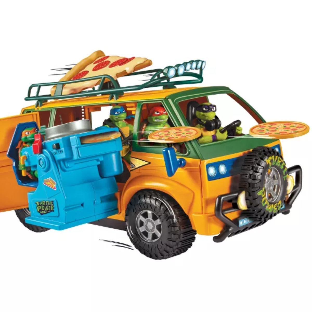 TMNT Pizza Fire Delivery Van Playset Unisex, 5-7 Years