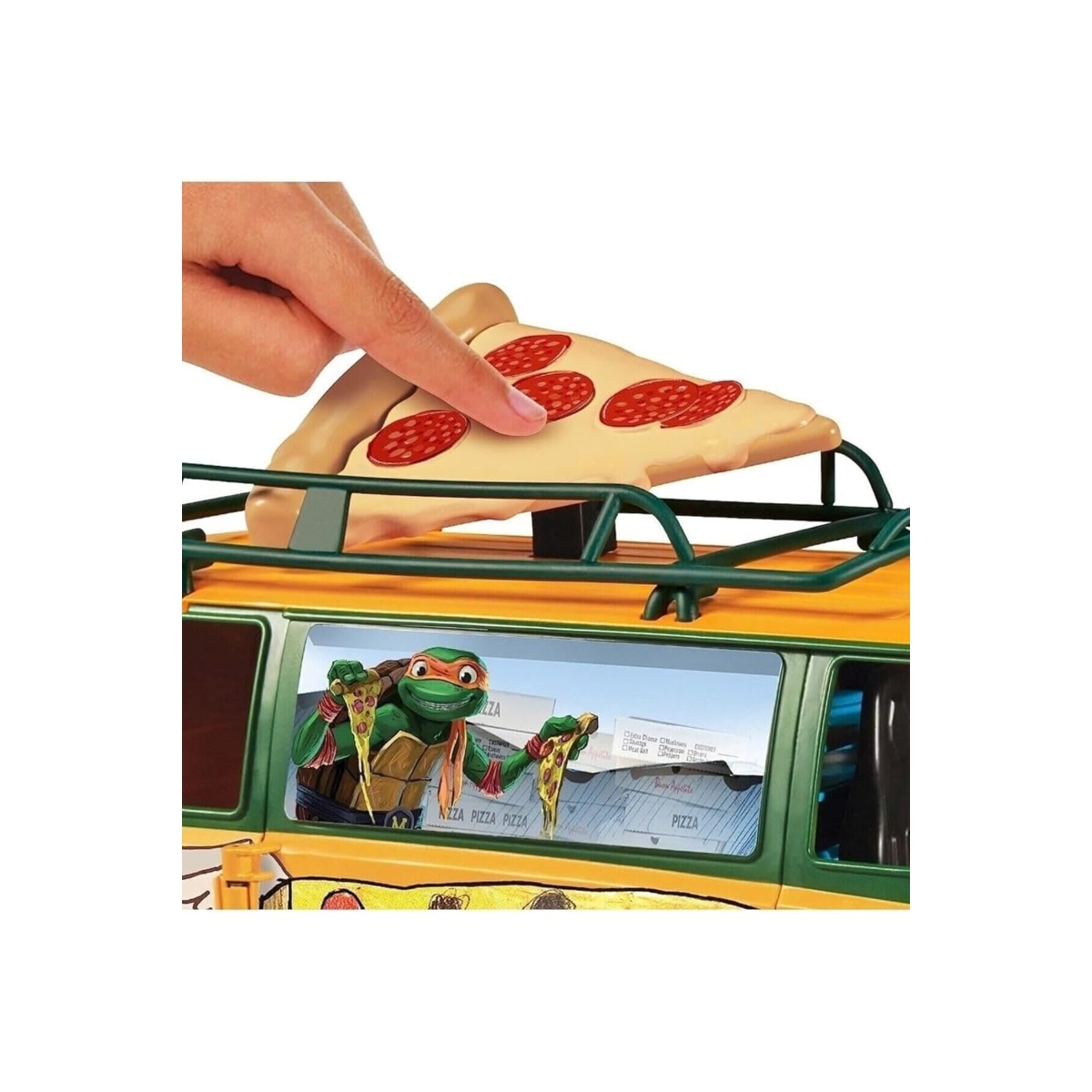 TMNT Pizza Fire Delivery Van Playset Unisex, 5-7 Years