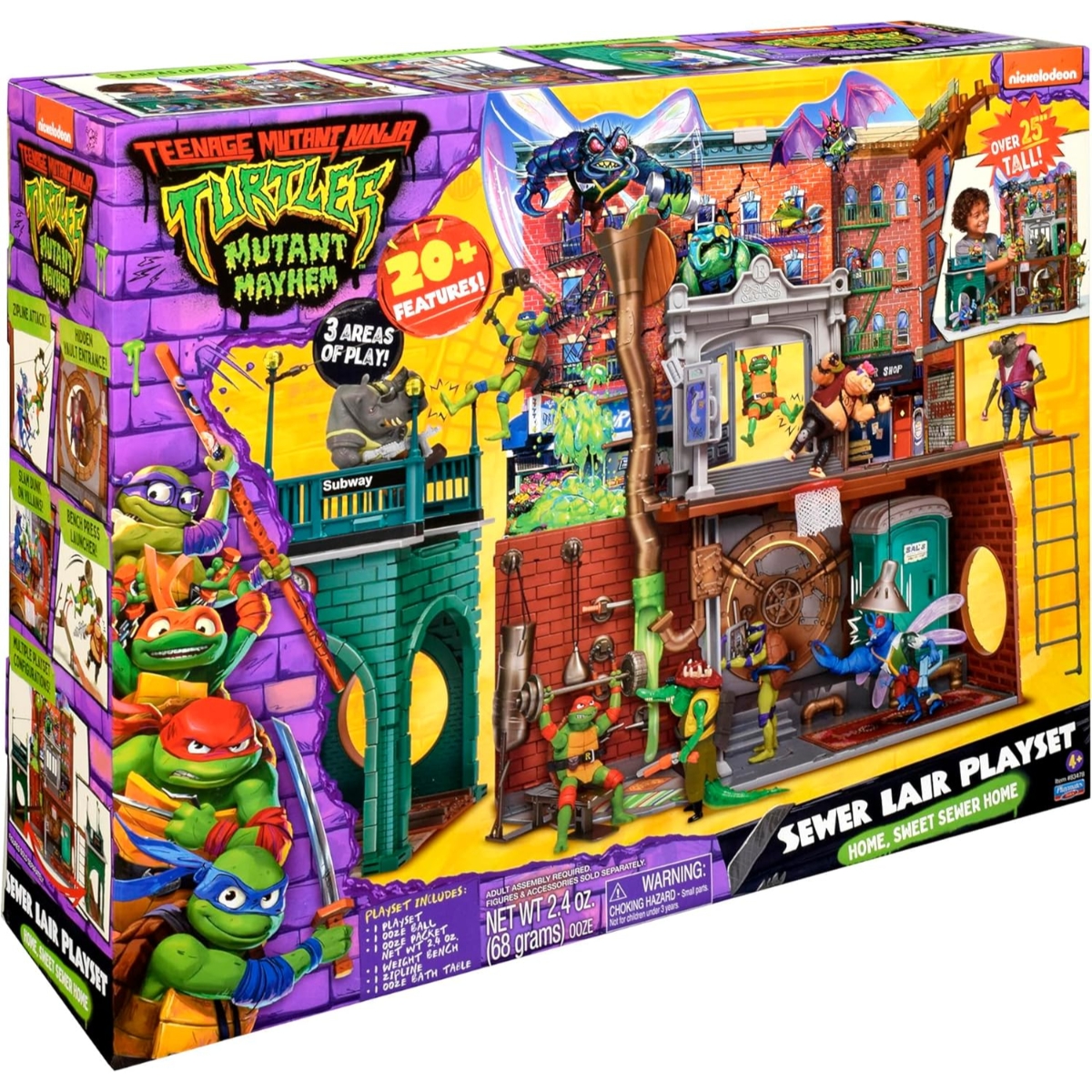 TMNT Sewer Lair Playset Unisex, 5-7 Years