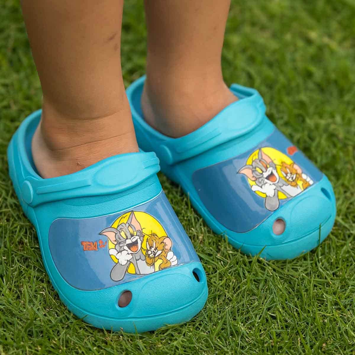 Tom & Jerry EU Blue Comfortable & Lightweight Slip-On Sandals Kids Klogs Boys