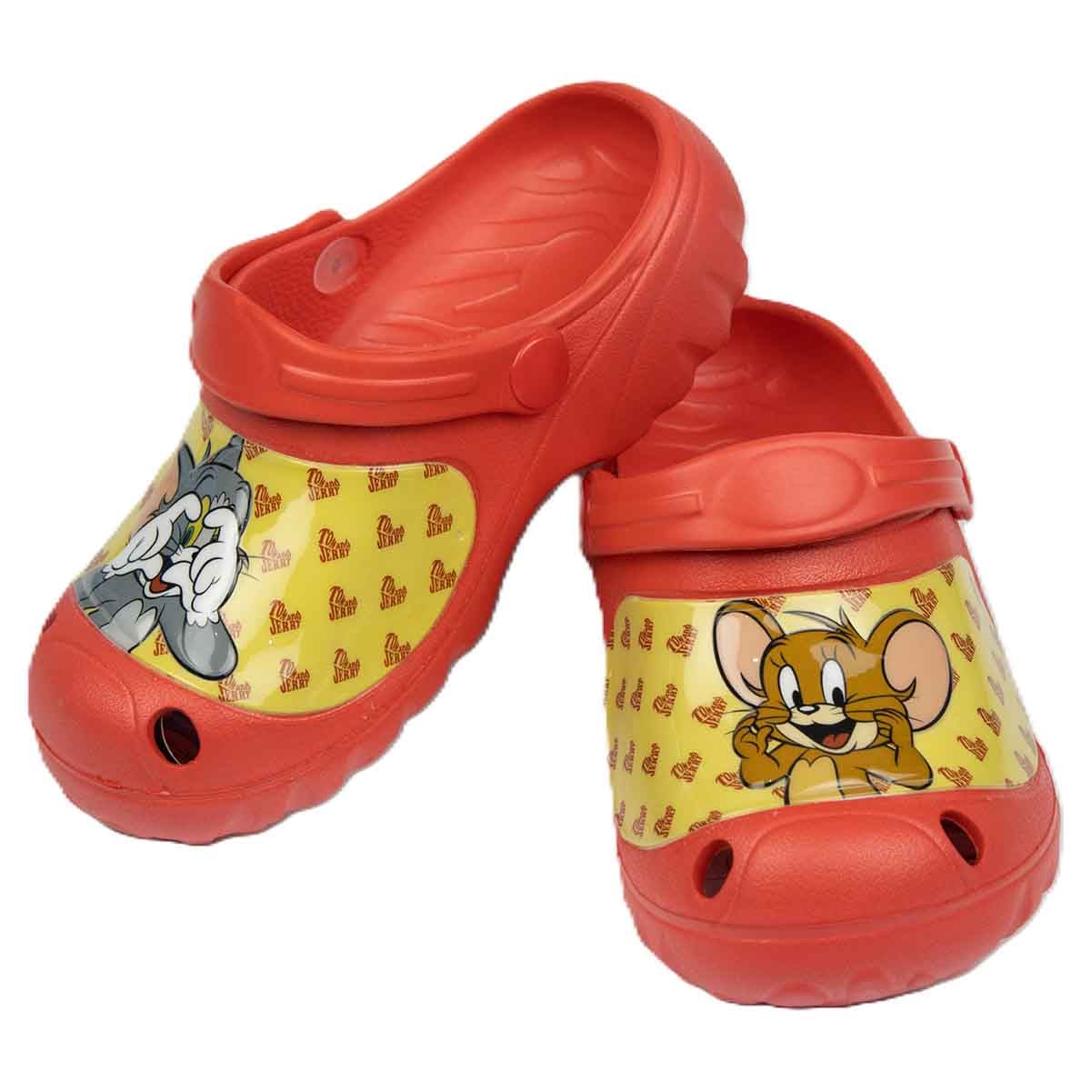 Tom & Jerry EU Red Lightweight & Comfortable Slip-On Sandals Kids Klogs Boys