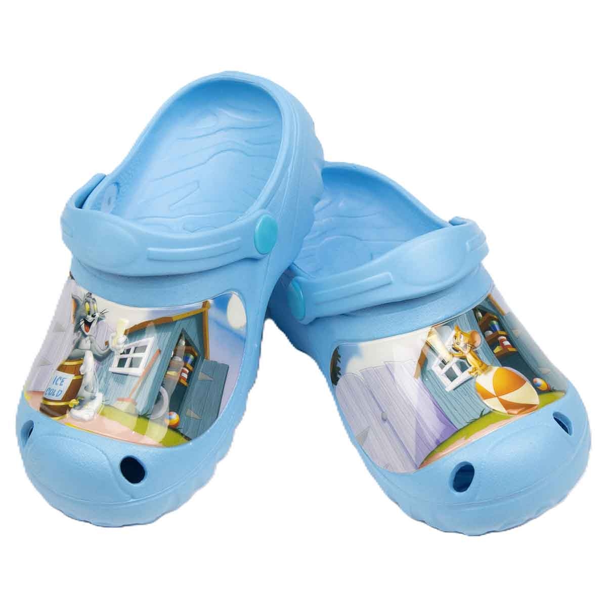 توم آند جيري صنادل خفيفة مريحة للأولاد باللون الأزرق